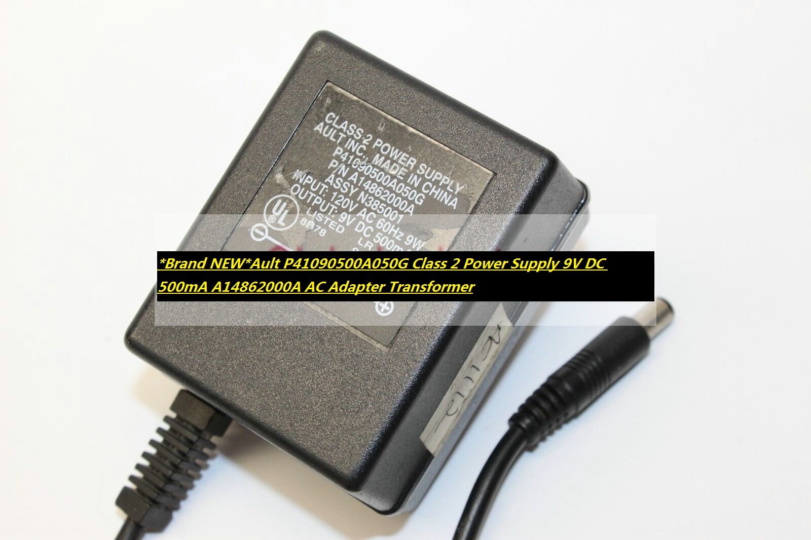 *Brand NEW*Ault P41090500A050G Class 2 Power Supply 9V DC 500mA A14862000A AC Adapter Transformer